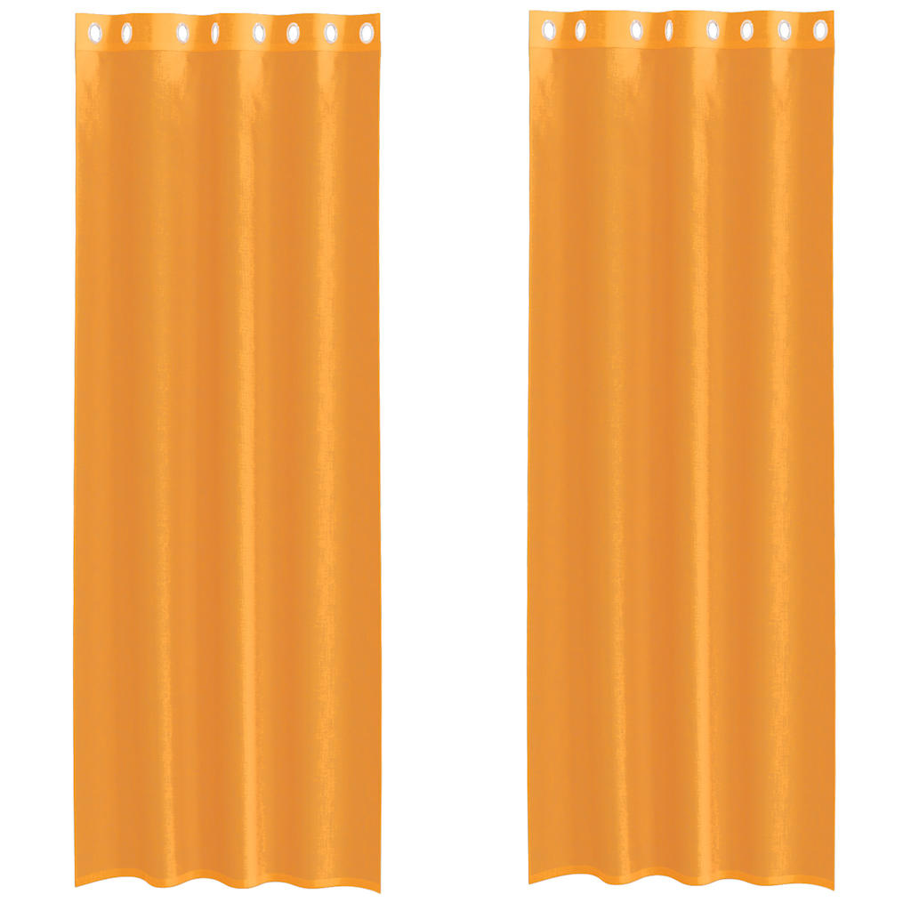 Tende Vidaxx voile con occhielli 2 pz 140x260 cm arancione