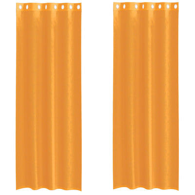 Tende Vidaxx voile con occhielli 2 pz 140x260 cm arancione