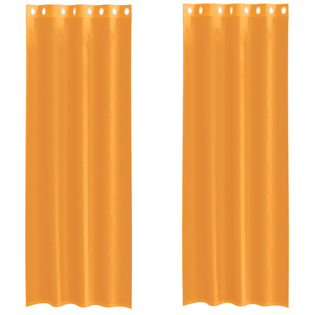 Tende Vidaxx voile con occhielli 2 pz 140x300 cm arancione
