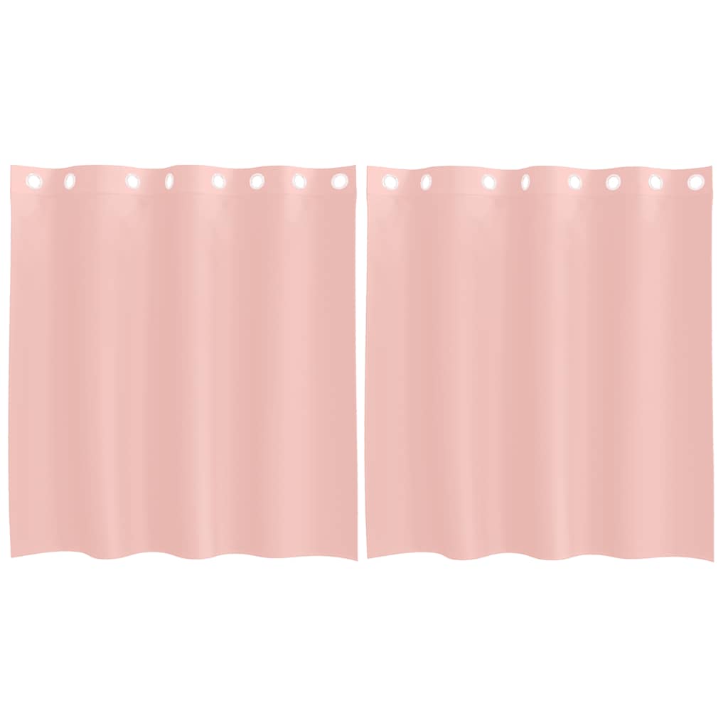 Tende Vidaxx voile con occhielli 2 pz 140x140 cm rosa