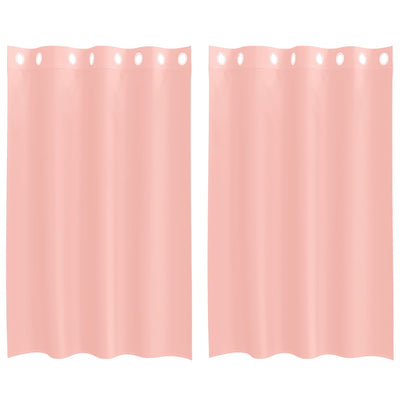 Tende Vidaxx voile con occhielli 2 pz 140x175 cm rosa