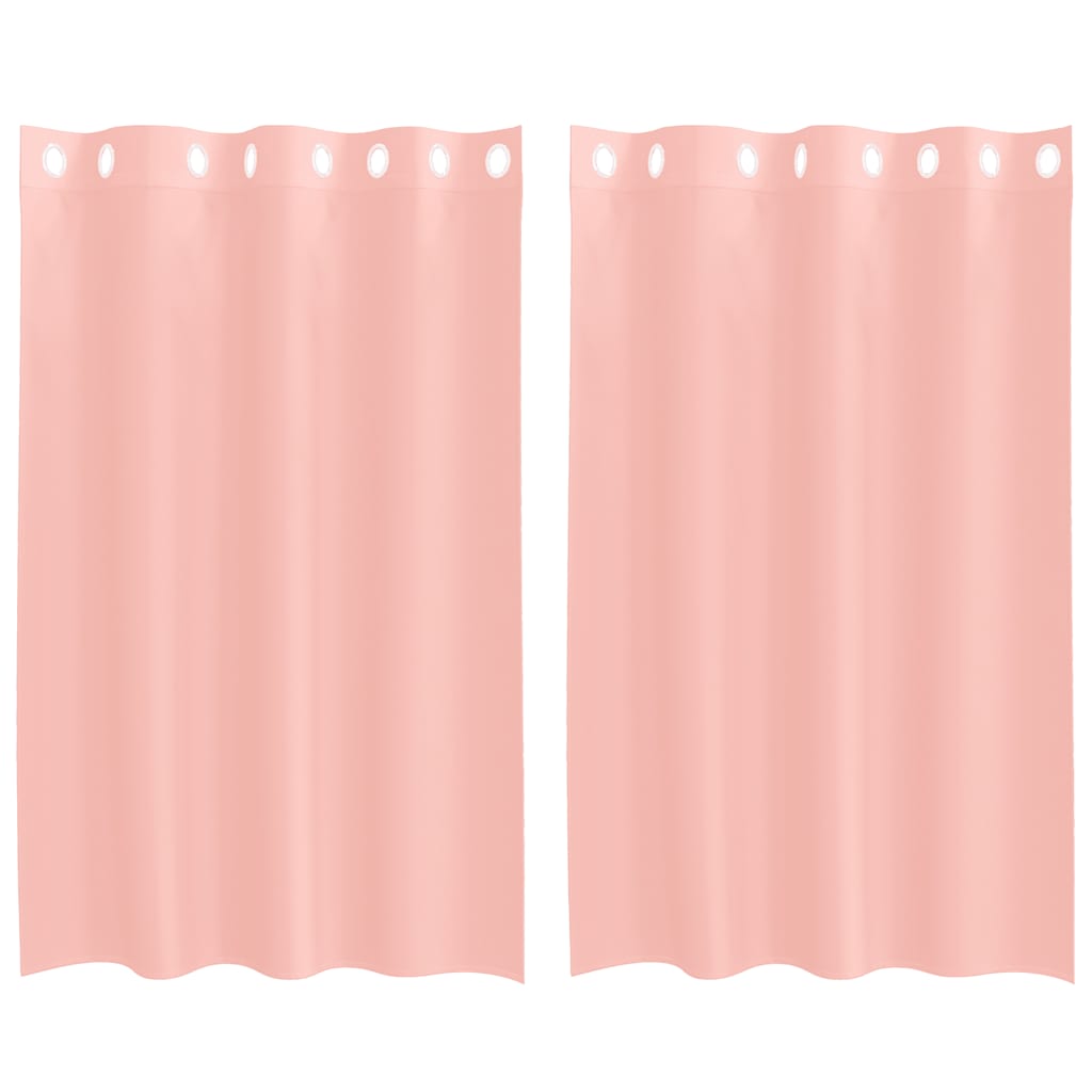 Tende Vidaxx voile con occhielli 2 pz 140x175 cm rosa
