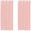 Vidaxl gordijnen met doorvoertules 2 st 140x225 cm roze