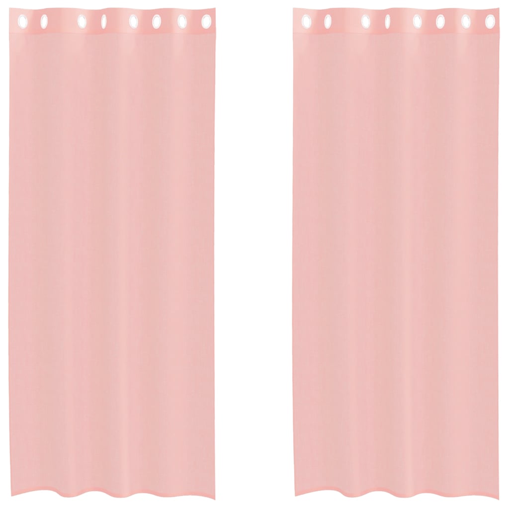 Tende Vidaxx con occhielli 2 pz 140x225 cm rosa