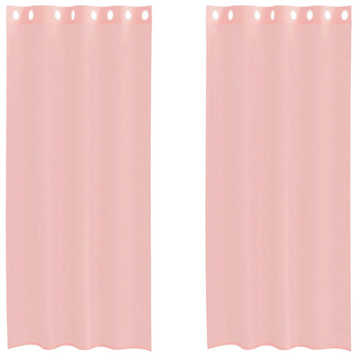 Tende Vidaxx con occhielli 2 pz 140x225 cm rosa