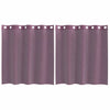 Vidaxx tende in voile con occhielli 2 pz viola 140x140 cm