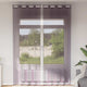 Vidaxx tende in voile con occhielli 2 pz viola 140x260 cm
