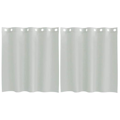 Tende Vidaxx voile con occhielli 2 pz 140x140 cm grigio chiaro