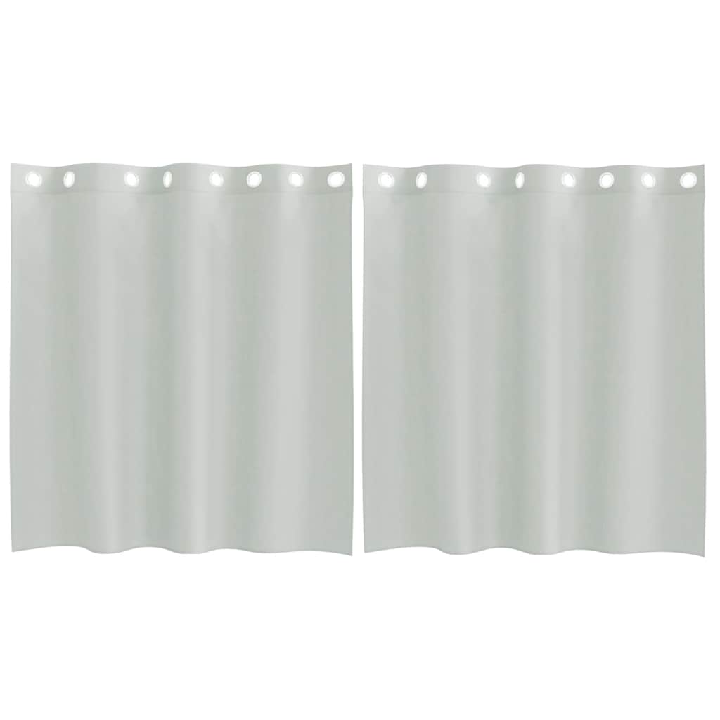 Vidaxx cortinas voile con ojales 2 piezas 140x140 cm gris claro