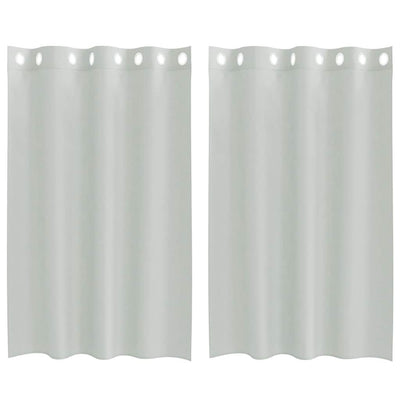 Tende Vidaxx voile con occhielli 2 pz 140x175 cm grigio chiaro