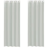 Vidaxl gordijnen voile met doorvoertules 2 st 140x260 cm lichtgrijs