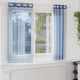 Vidaxl tende in voile con occhielli 2 pz blu reale
