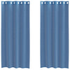 Vidaxl tende in voile con occhielli 2 pz blu reale