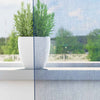 Vidaxl tende in voile con occhielli 2 pz blu reale