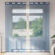 Vidaxl tende in voile con occhielli 2 pz blu reale