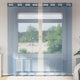 Vidaxl tende in voile con occhielli 2 pz blu reale
