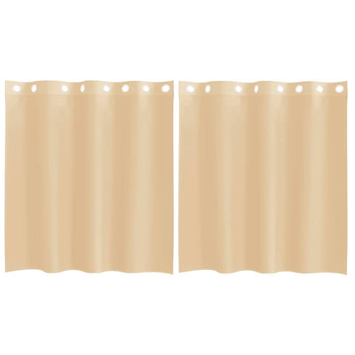 Vidaxl tende voile con occhielli 2 pz sabbia