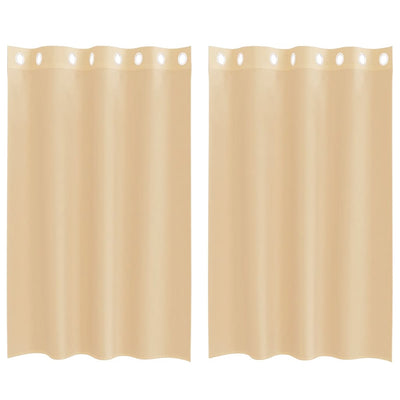 Vidaxl tende voile con occhielli 2 pz sabbia