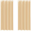 Vidaxl tende voile con occhielli 2 pz sabbia
