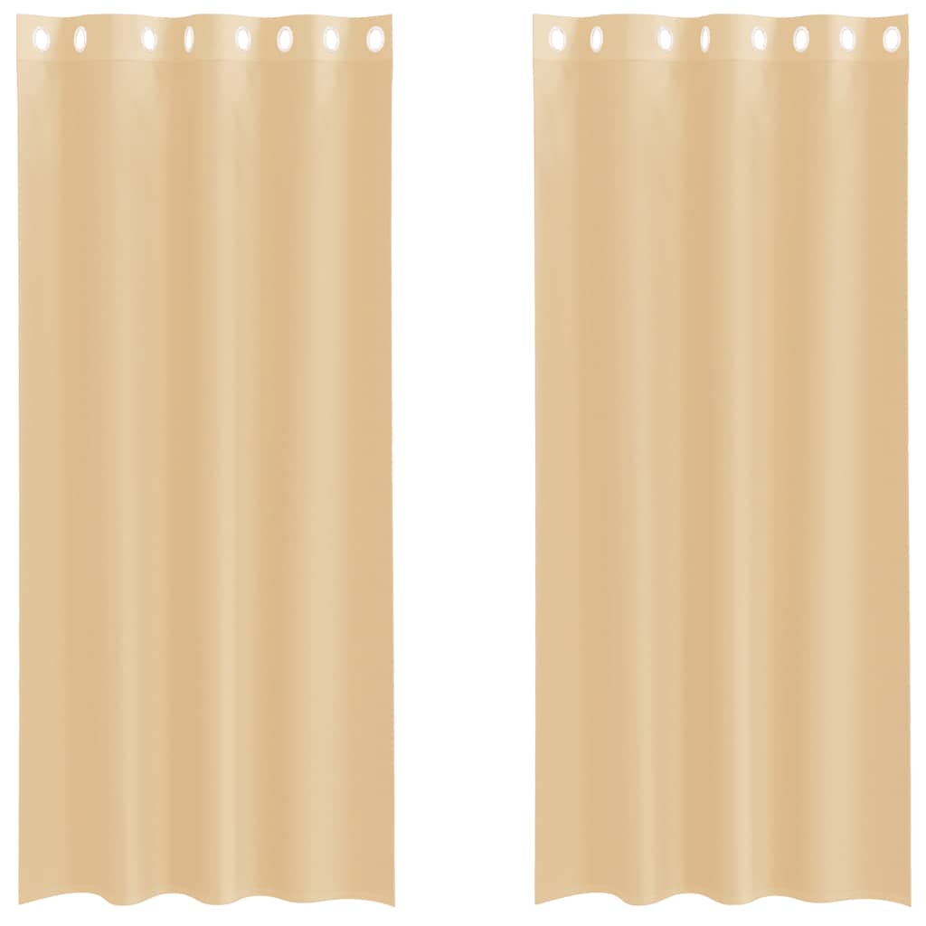 Vidaxl tende voile con occhielli 2 pz sabbia