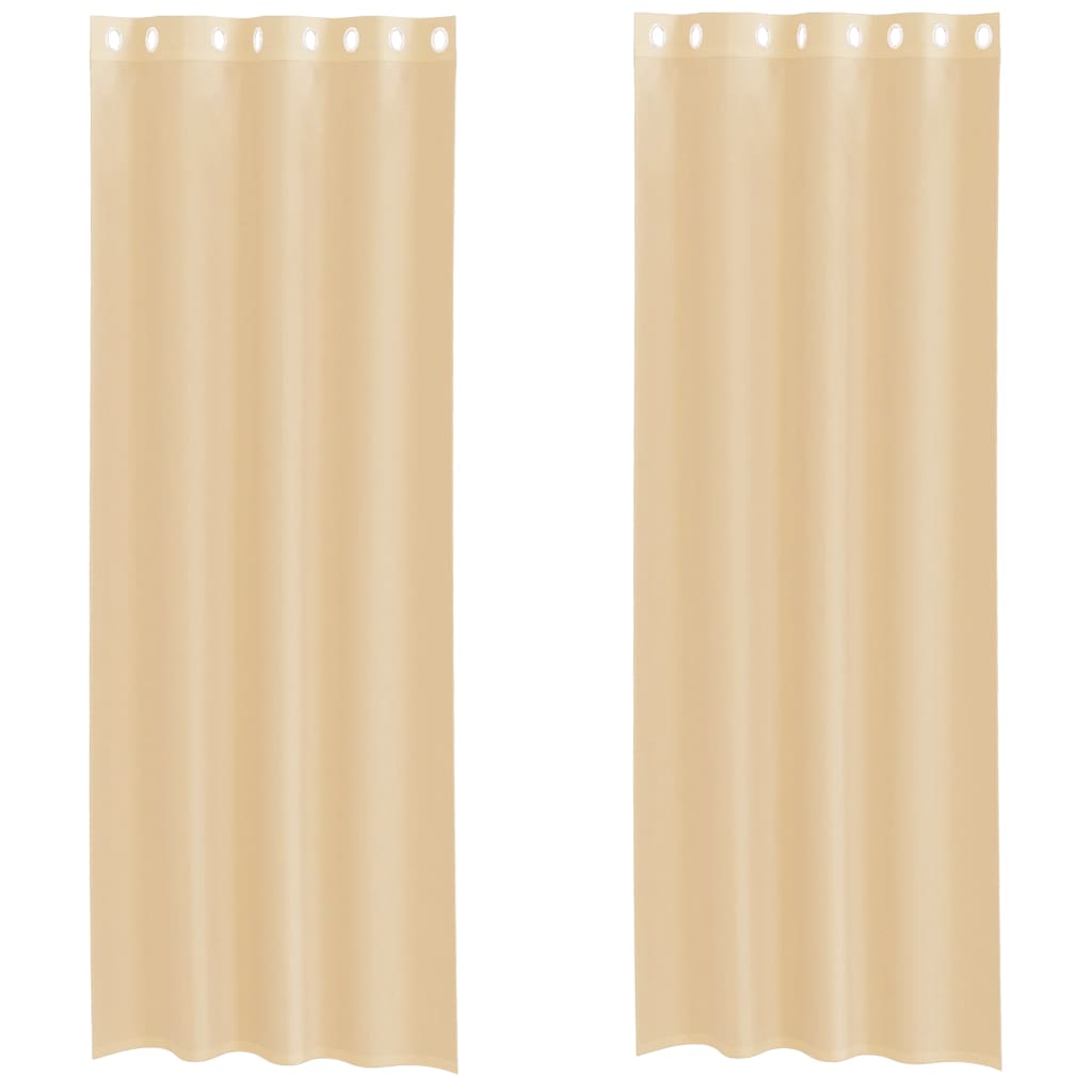 Vidaxl tende voile con occhielli 2 pz sabbia
