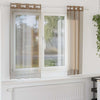 Tende Vidaxl voile con occhielli 2 pz marrone chiaro
