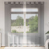 Tende Vidaxl voile con occhielli 2 pz marrone chiaro