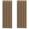 Tende Vidaxl voile con occhielli 2 pz marrone chiaro