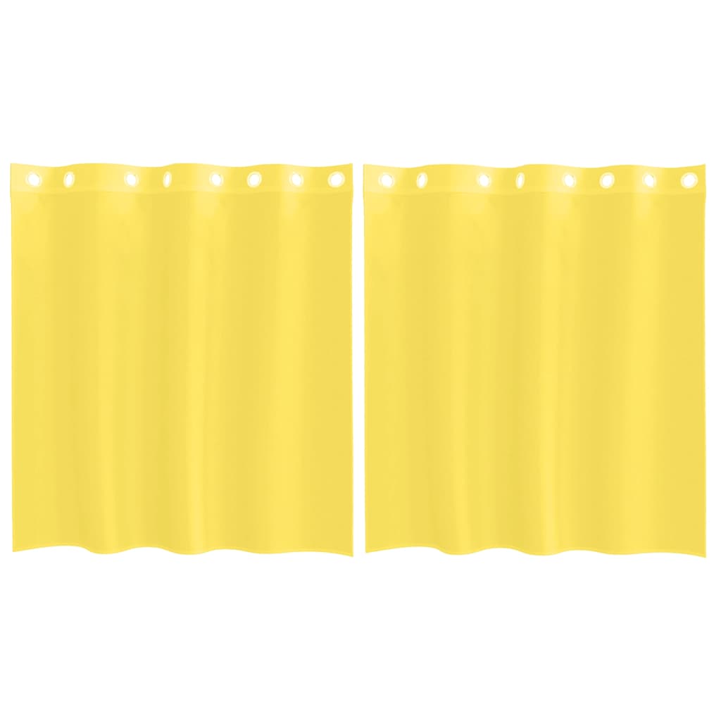 Tende Vidaxl voile con occhielli 2 pz gialle