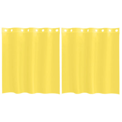Tende Vidaxl voile con occhielli 2 pz gialle