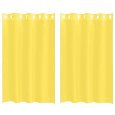 Tende Vidaxl voile con occhielli 2 pz gialle