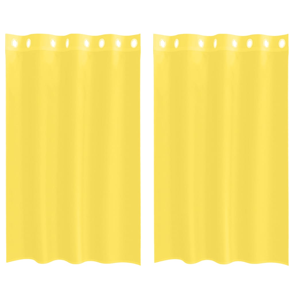 Tende Vidaxl voile con occhielli 2 pz gialle