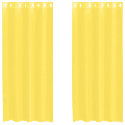 Tende Vidaxl voile con occhielli 2 pz gialle