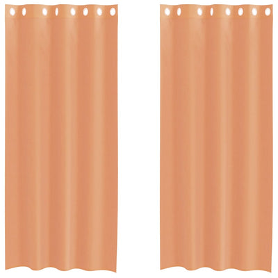 Vidaxl tende voile con occhielli 2 pz terracotta