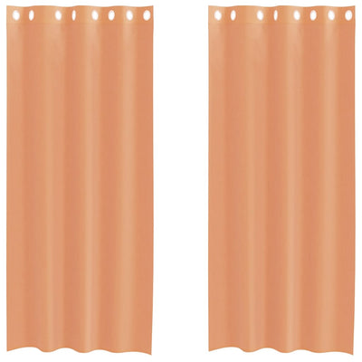 Vidaxl tende voile con occhielli 2 pz terracotta