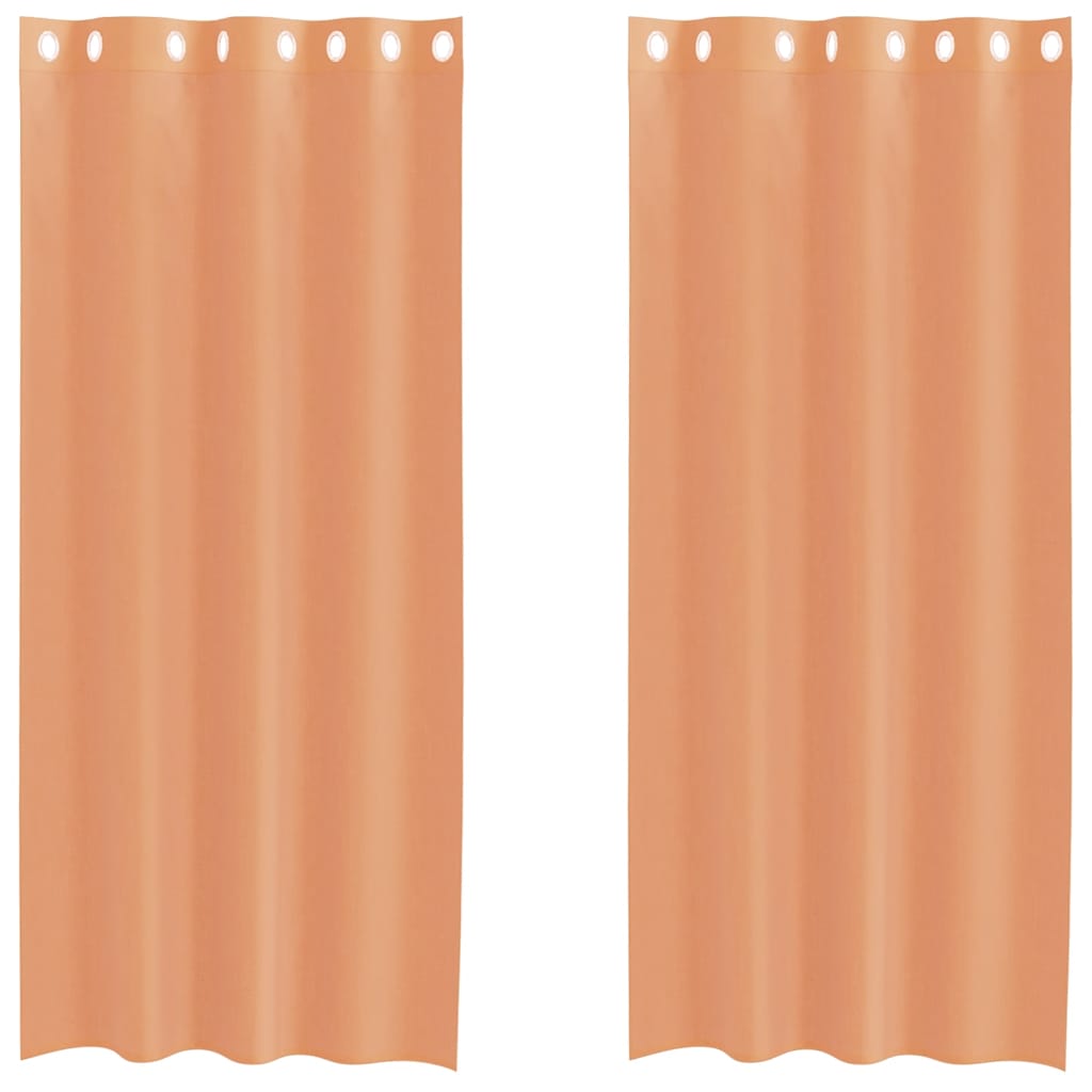 Vidaxl tende voile con occhielli 2 pz terracotta