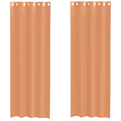 Vidaxl tende voile con occhielli 2 pz terracotta