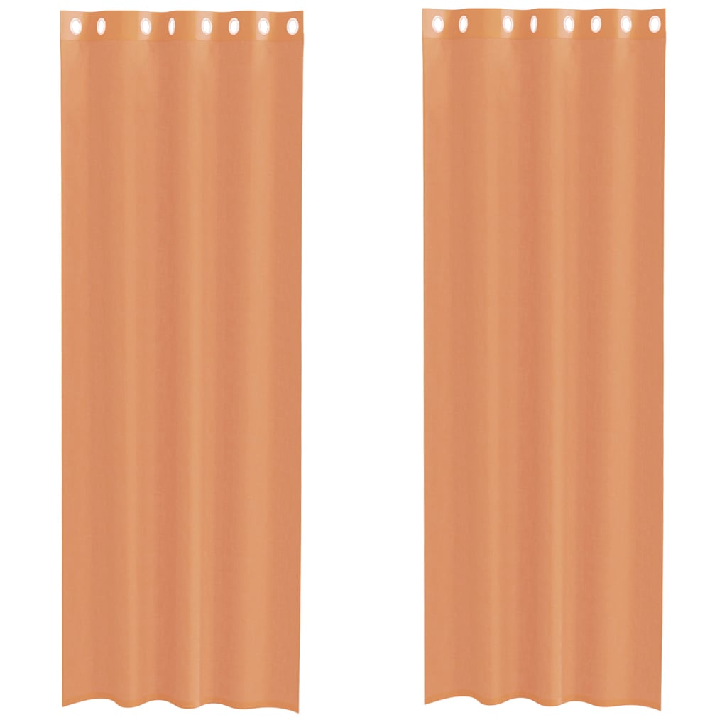 Vidaxl tende voile con occhielli 2 pz terracotta
