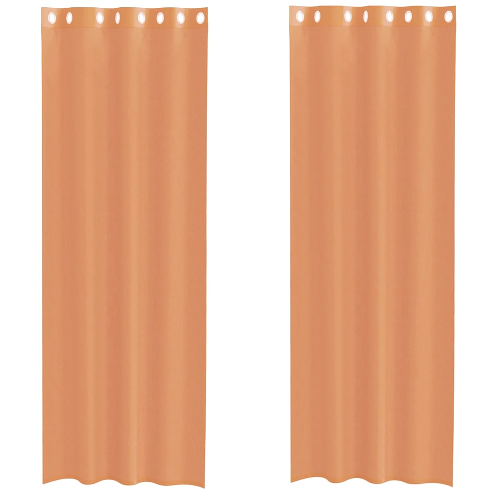 Vidaxl tende voile con occhielli 2 pz terracotta