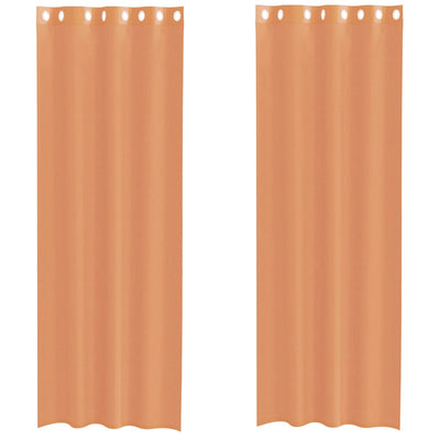 Vidaxl tende voile con occhielli 2 pz terracotta