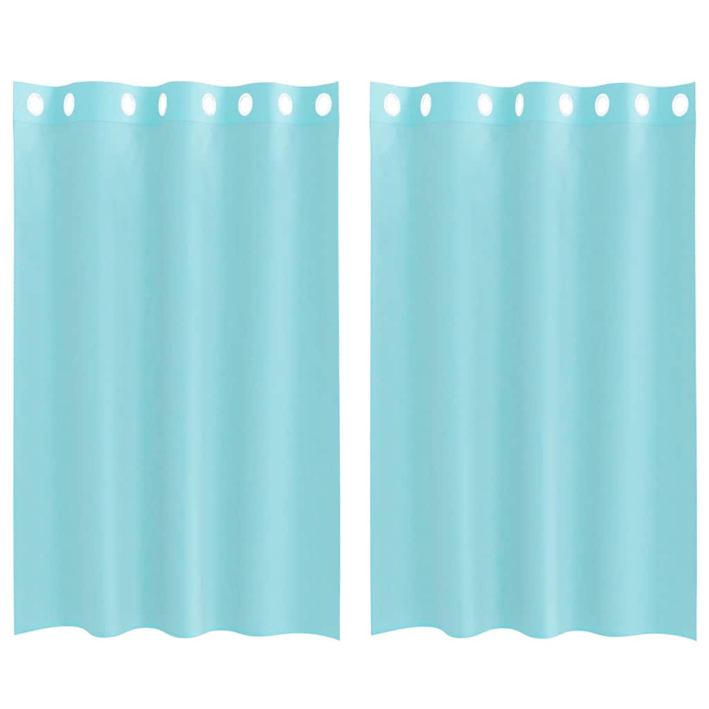 Vidaxl tende voile con occhielli 2 pz turchese