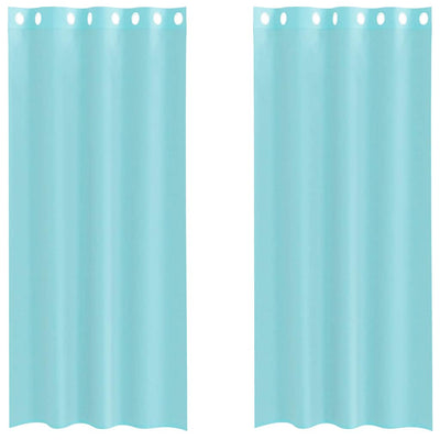 Vidaxl tende voile con occhielli 2 pz turchese