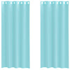 Vidaxl tende voile con occhielli 2 pz turchese