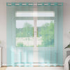 Vidaxl tende voile con occhielli 2 pz turchese