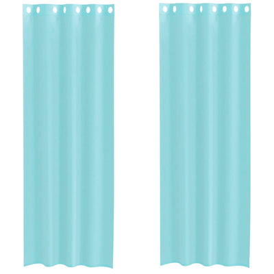 Vidaxl tende voile con occhielli 2 pz turchese
