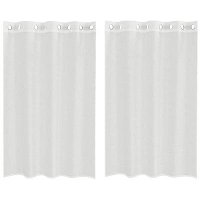 Tende Vidaxl voile con occhielli 2 pz bianco