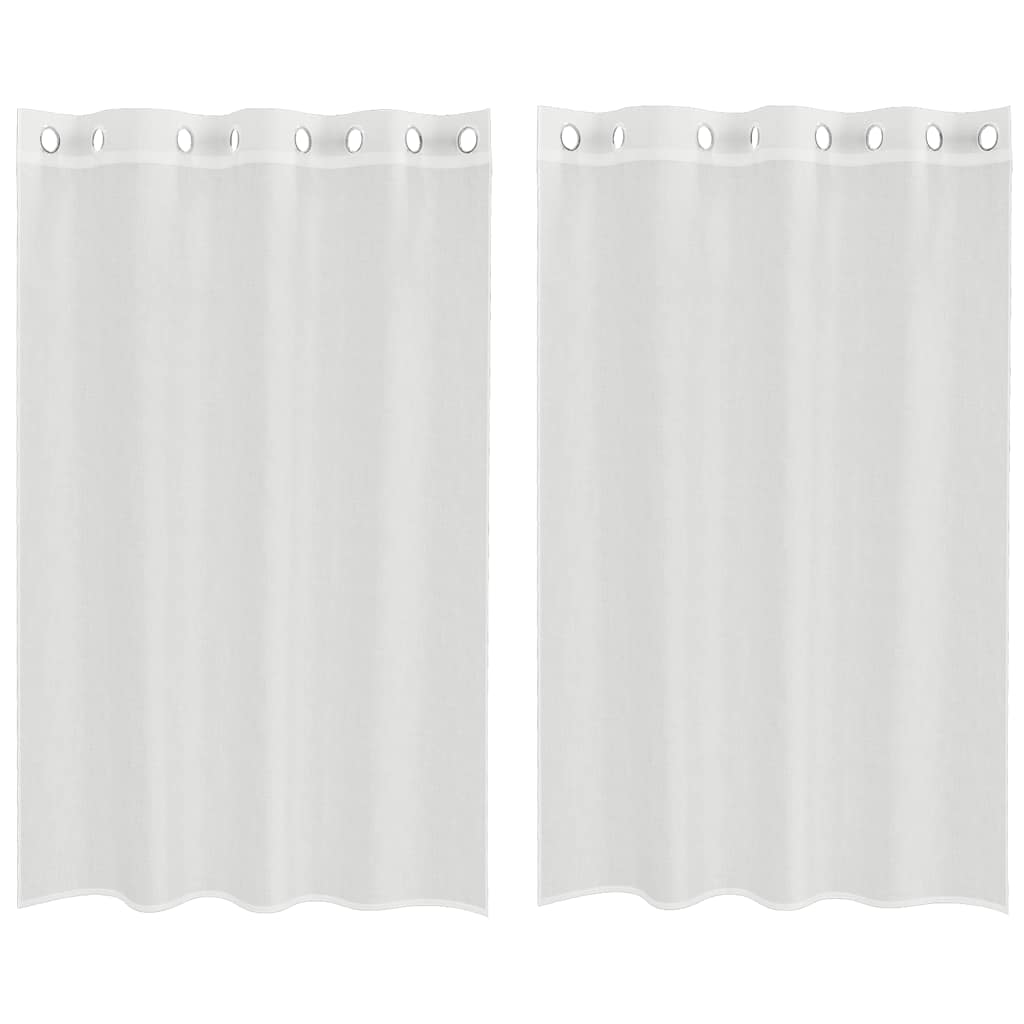 Tende Vidaxl voile con occhielli 2 pz bianco