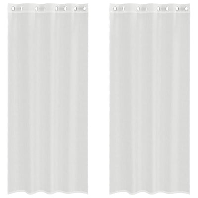 Tende Vidaxl voile con occhielli 2 pz bianco