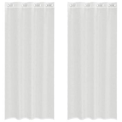 Tende Vidaxl voile con occhielli 2 pz bianco