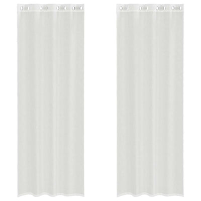 Tende Vidaxl voile con occhielli 2 pz bianco